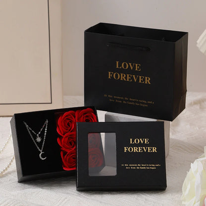 Rose Gift Box with Hidden Necklace – The Ultimate Romantic Surprise