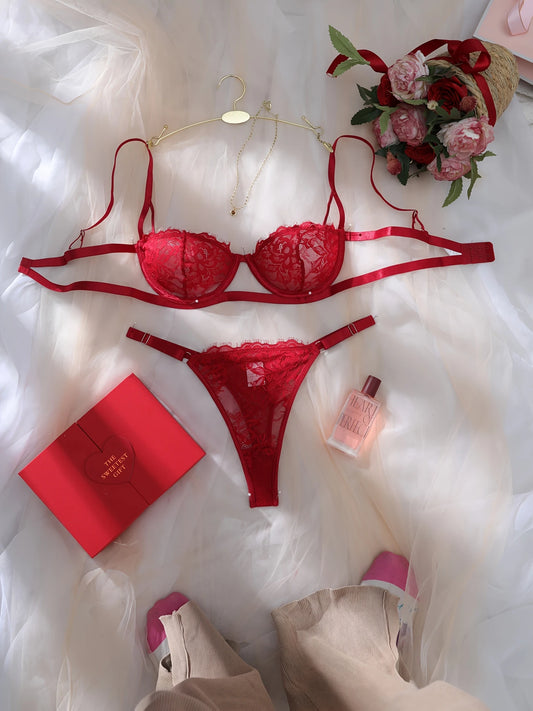 EverGlow™ “Allure Lace” Bra & Panty Set